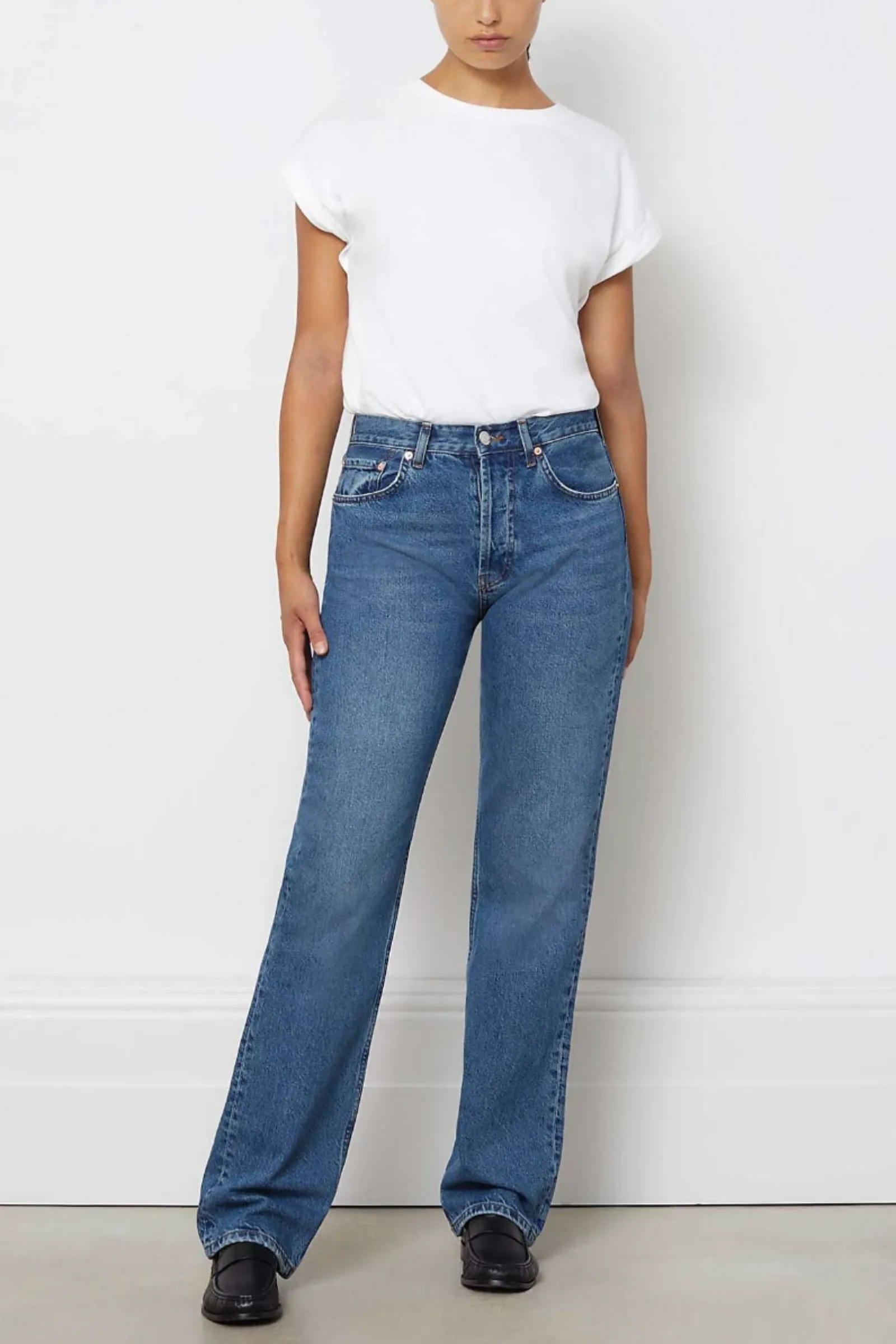 90s Straight Leg Jeans, Indigo
