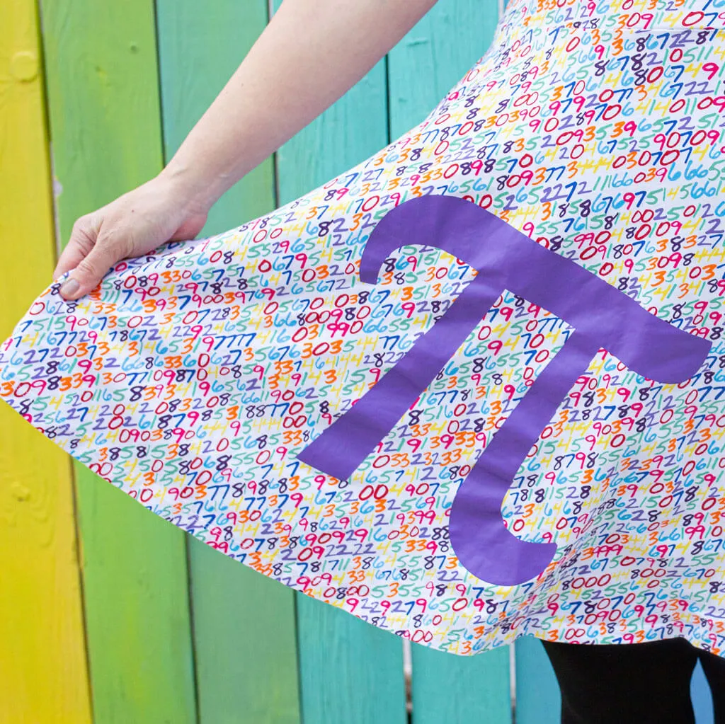 Adult Pi Digits A-Line Dress with Pockets
