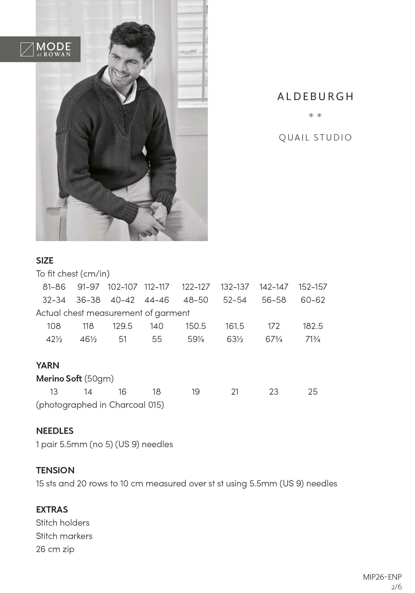 Aldeburgh in Mode at Rowan Merino Soft - Digital Version MIP26-M