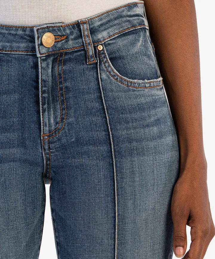 Amy Crop Straight Leg Pin Tuck
