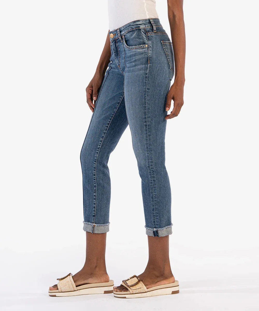 Amy Crop Straight Leg Pin Tuck