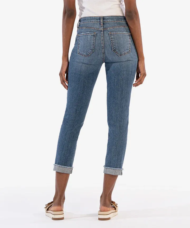 Amy Crop Straight Leg Pin Tuck