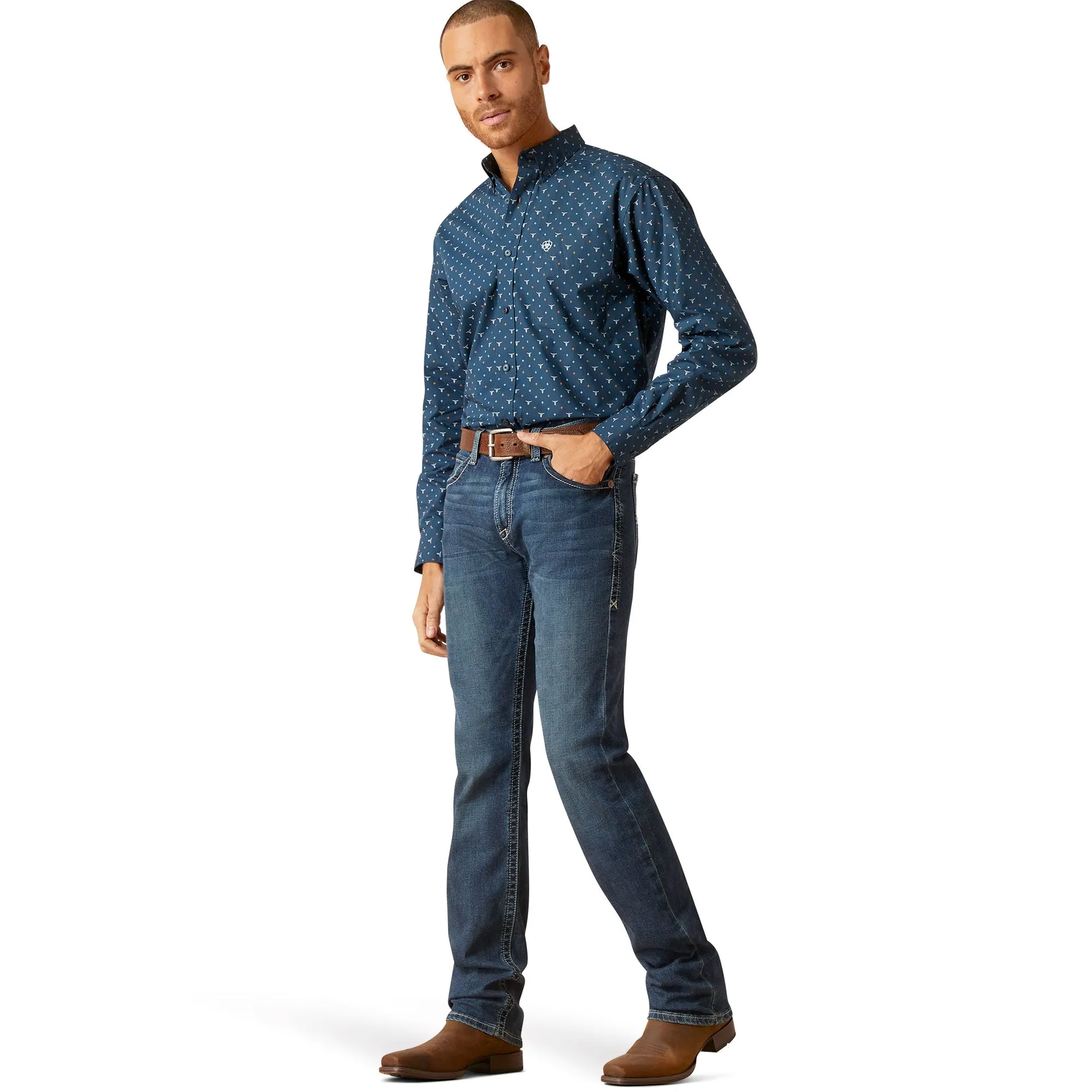 Ariat Men's M8 Modern TekStretch Easton Slim Denim Jean 10045385