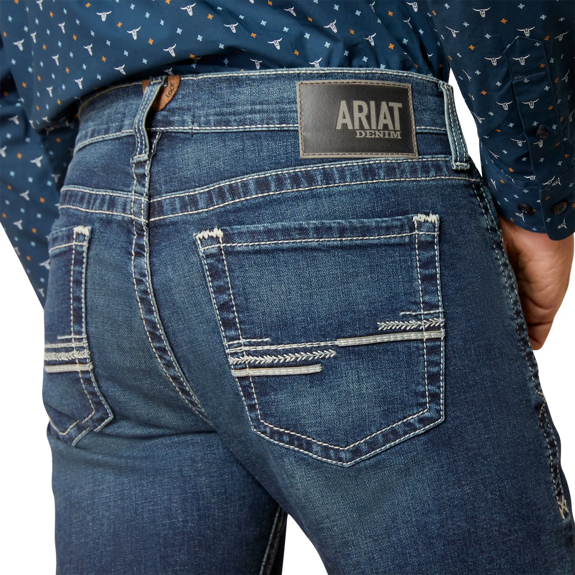 Ariat Men's M8 Modern TekStretch Easton Slim Denim Jean 10045385