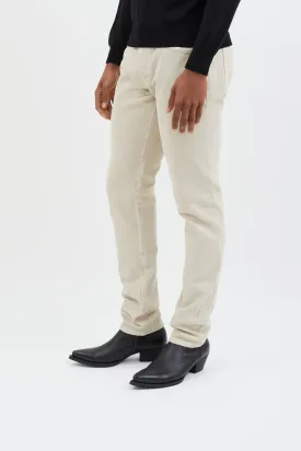 Beige Controllo Straight Leg Jeans