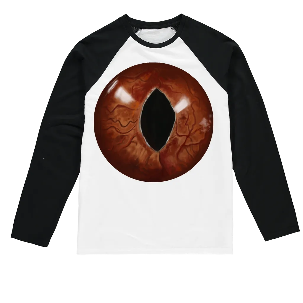 Cat Eyes Sublimation Baseball Long Sleeve T-Shirt