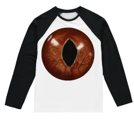 Cat Eyes Sublimation Baseball Long Sleeve T-Shirt
