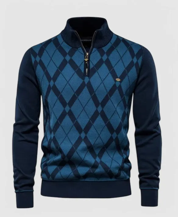 Constantine | Diamond Zip Sweater