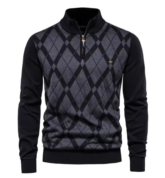 Constantine | Diamond Zip Sweater