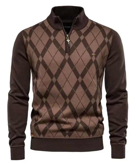 Constantine | Diamond Zip Sweater