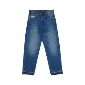 Distressed Effect Straight Leg Jeans