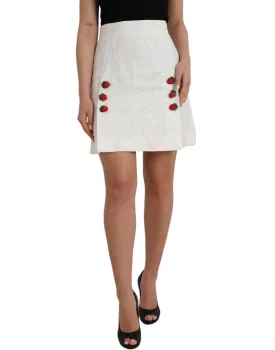 Dolce & Gabbana Floral A-line Mini Skirt