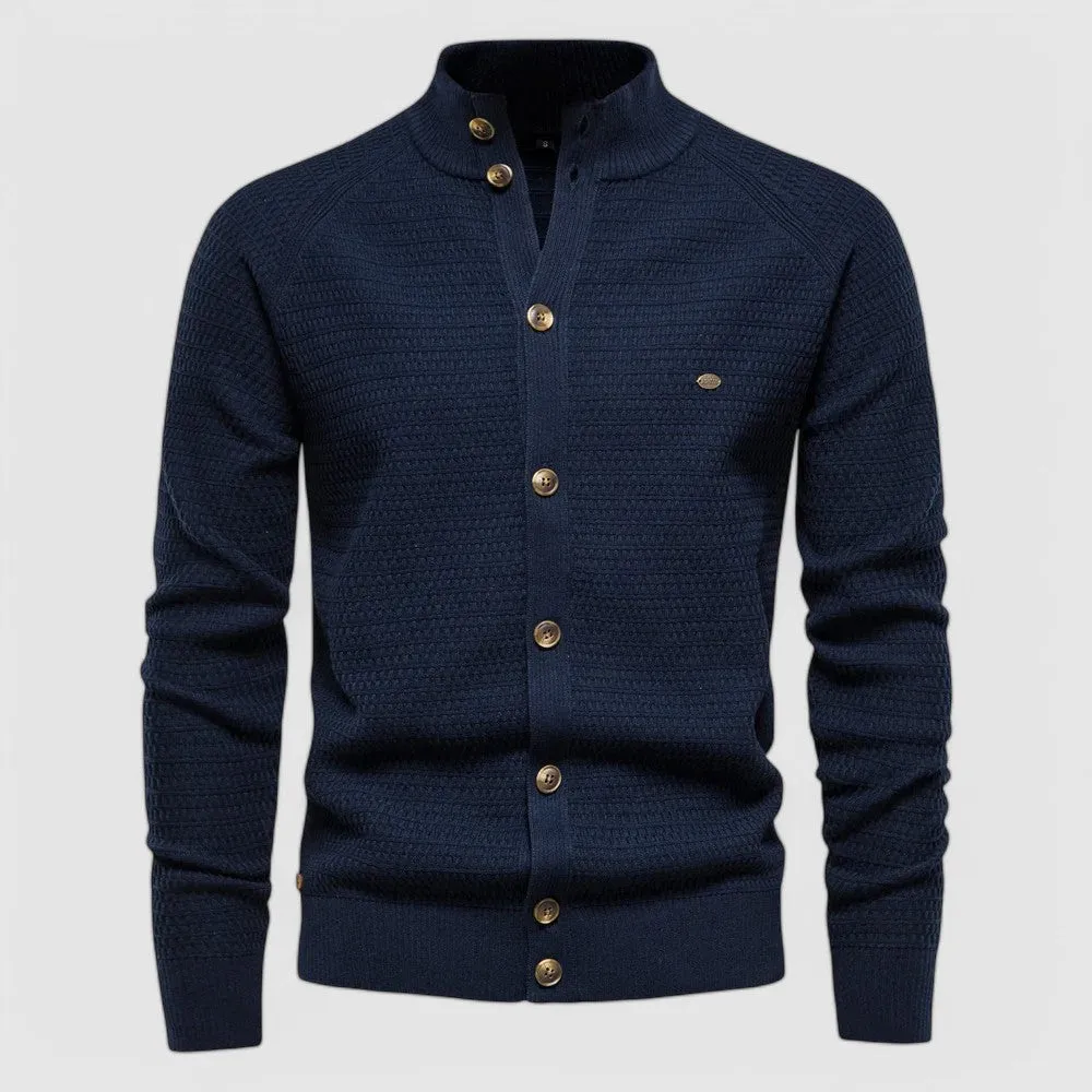 Edmund | Textured Button Cardigan