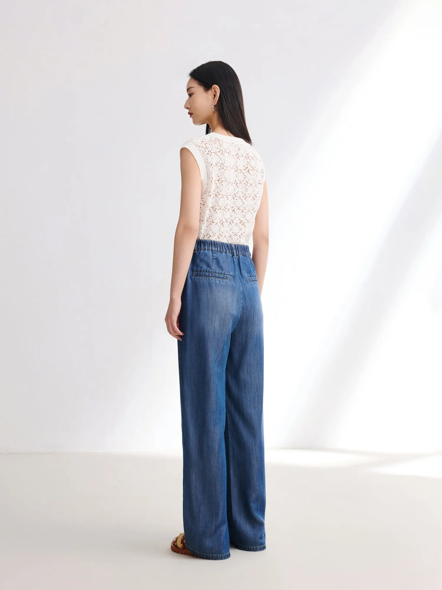 EP YAYING Vintage Straight-leg Jeans