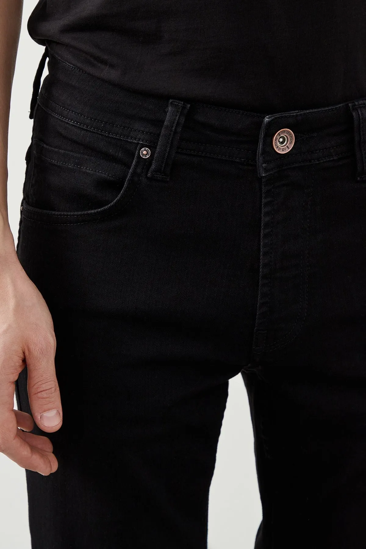 Fere Regular Fit Black Men's Jeans
