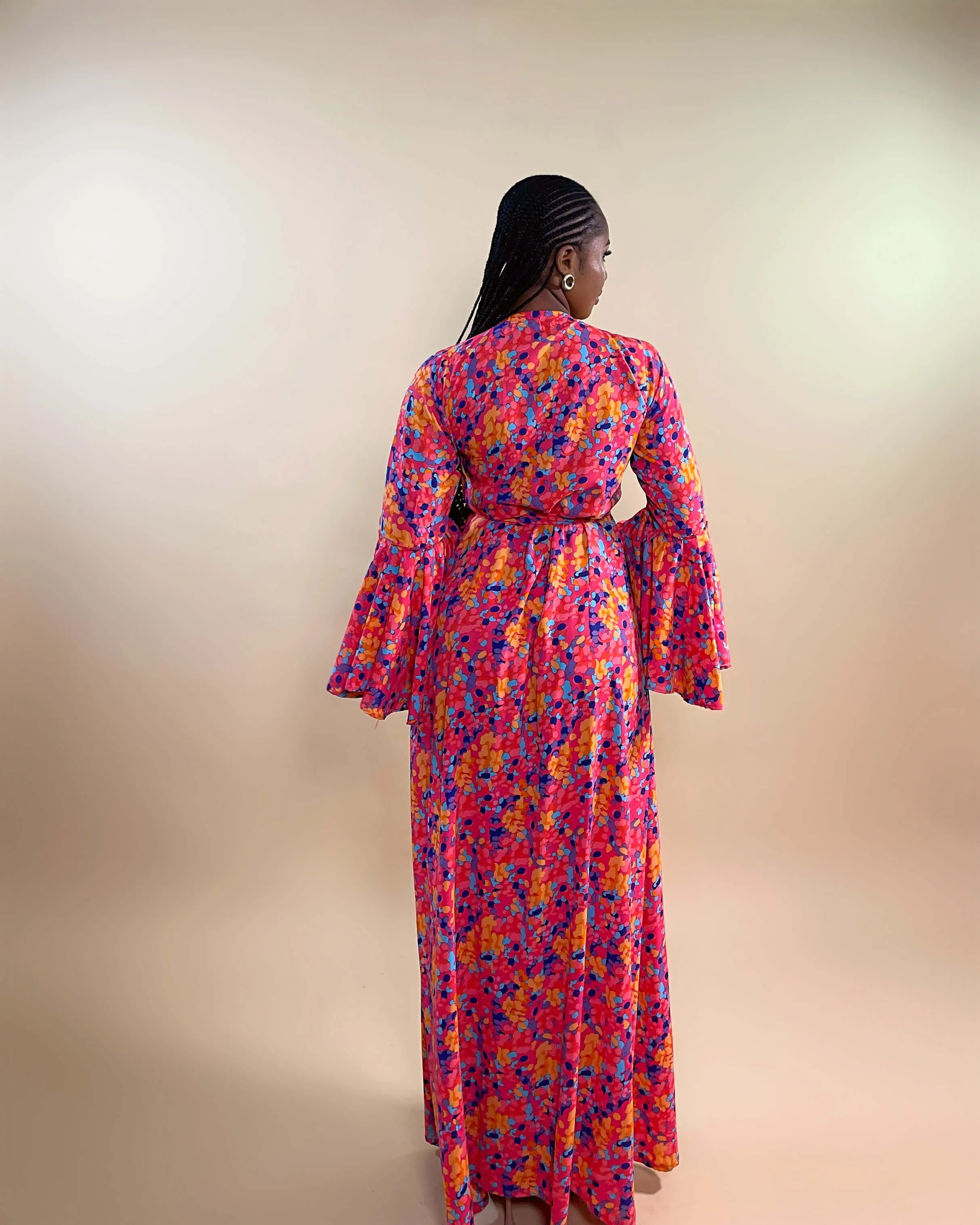 Gemma Wrap Dress (Tropical Bloom)