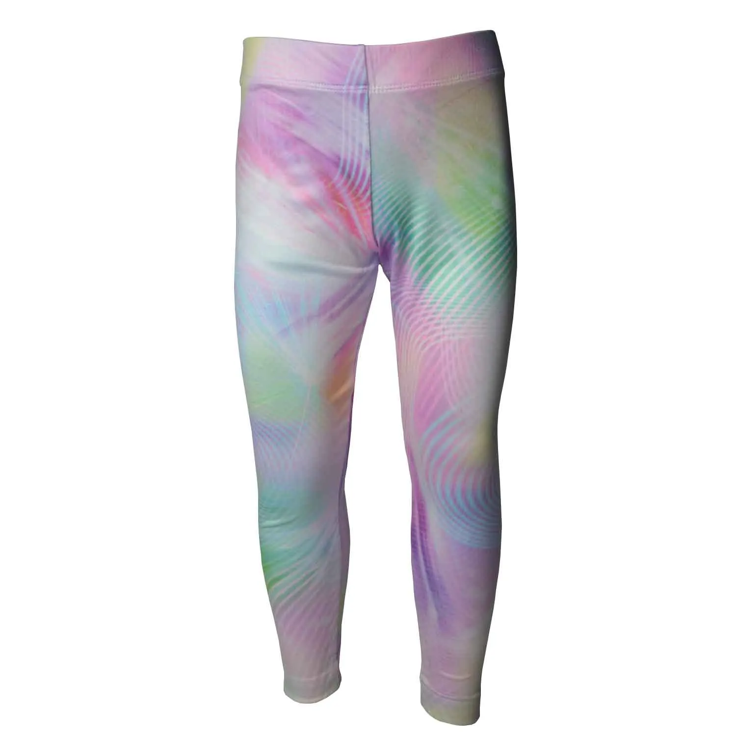 Girls Sports Leggings | Beautiful Rainbow Swirl Print | Ankle-length | Activewear | Age 3 – 12 Years | Broggs®