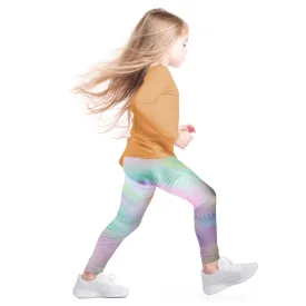 Girls Sports Leggings | Beautiful Rainbow Swirl Print | Ankle-length | Activewear | Age 3 – 12 Years | Broggs®