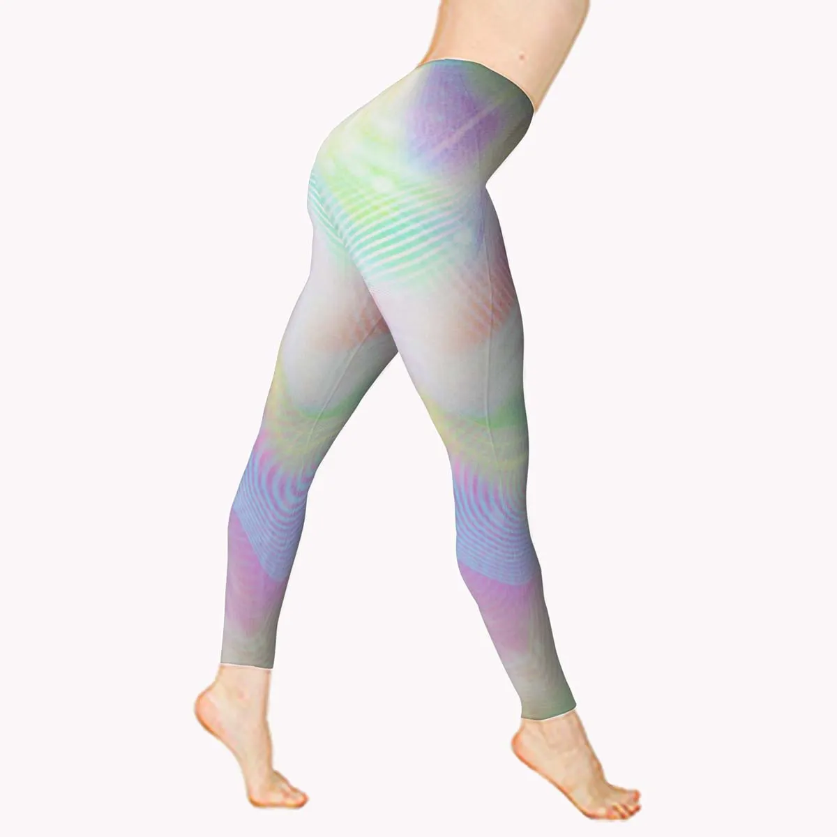 Girls Sports Leggings | Beautiful Rainbow Swirl Print | Ankle-length | Activewear | Age 3 – 12 Years | Broggs®