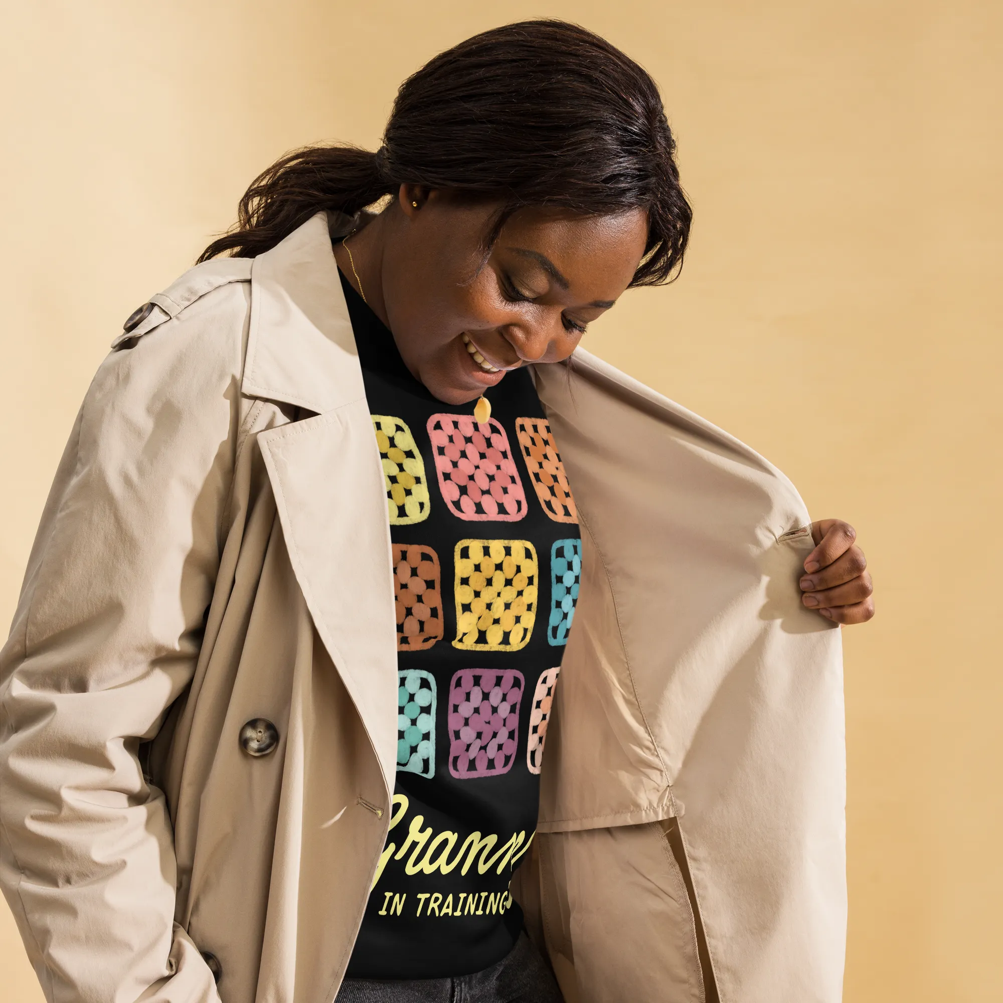 Granny In Training Sweatshirt - Yellow