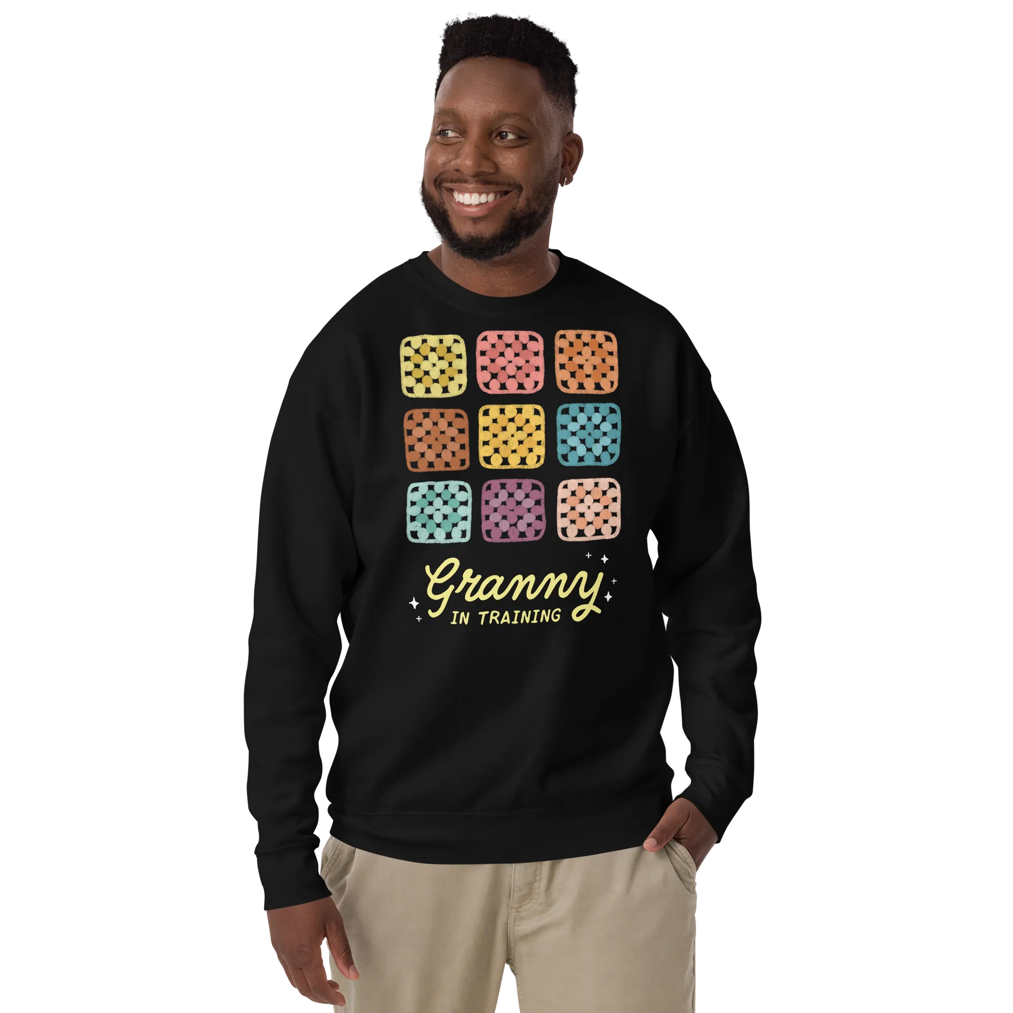 Granny In Training Sweatshirt - Yellow