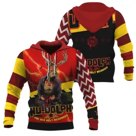 Hudolph The Red Belt Reindeer Pullover & Zip Hoodie