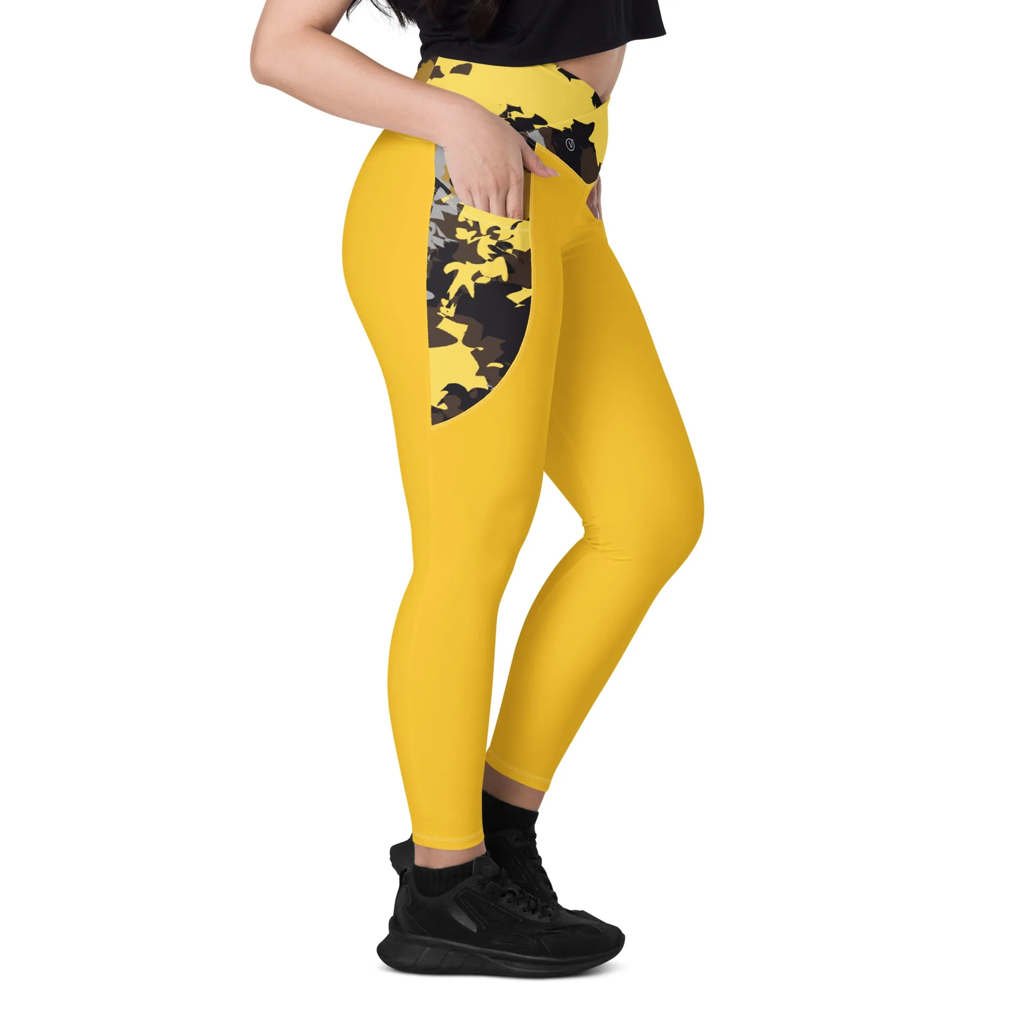 Humble Sportswear™ Trinity Yellow Pocket Leggings