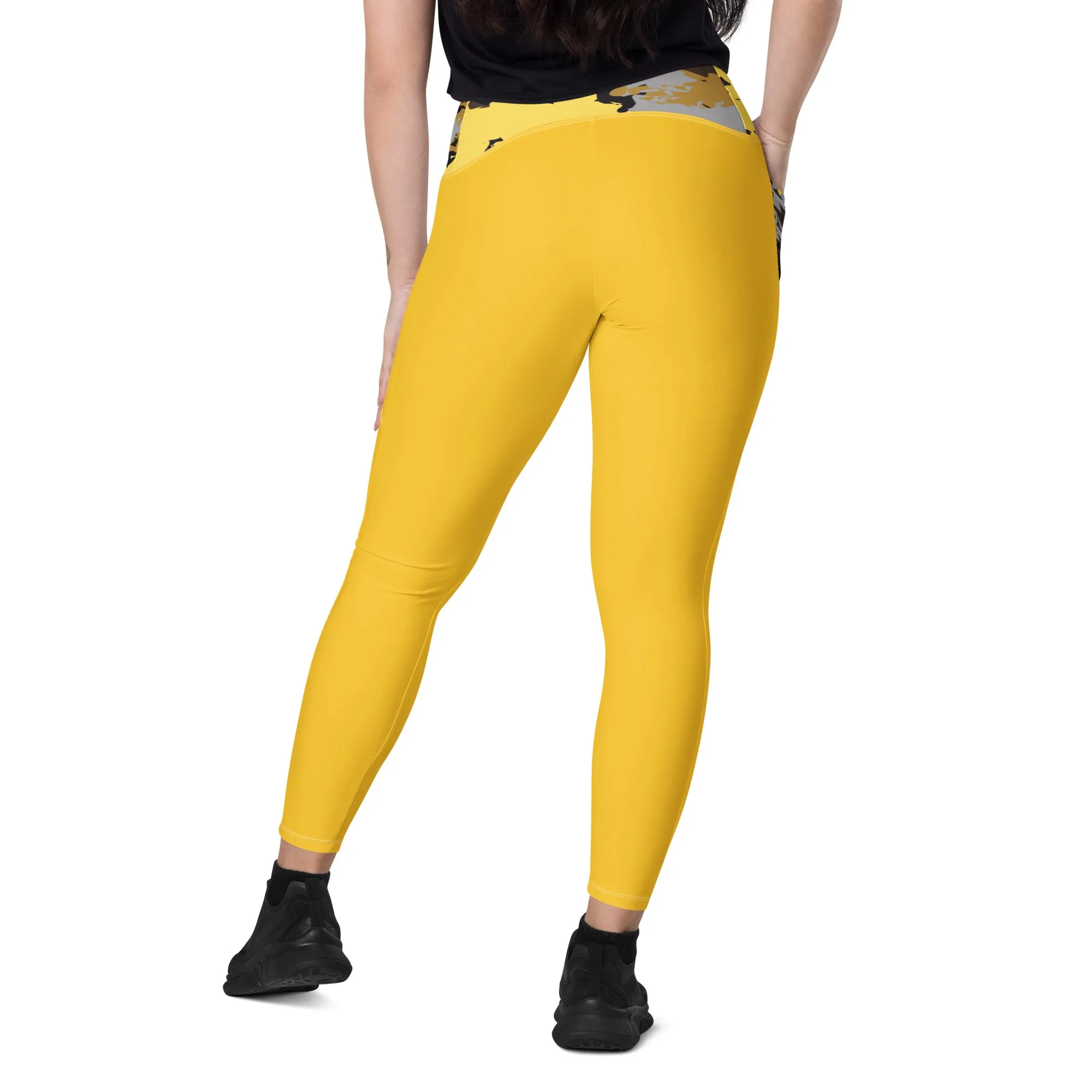 Humble Sportswear™ Trinity Yellow Pocket Leggings