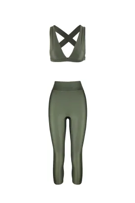 Lilly V 2.0   Cora Leggings | Olive