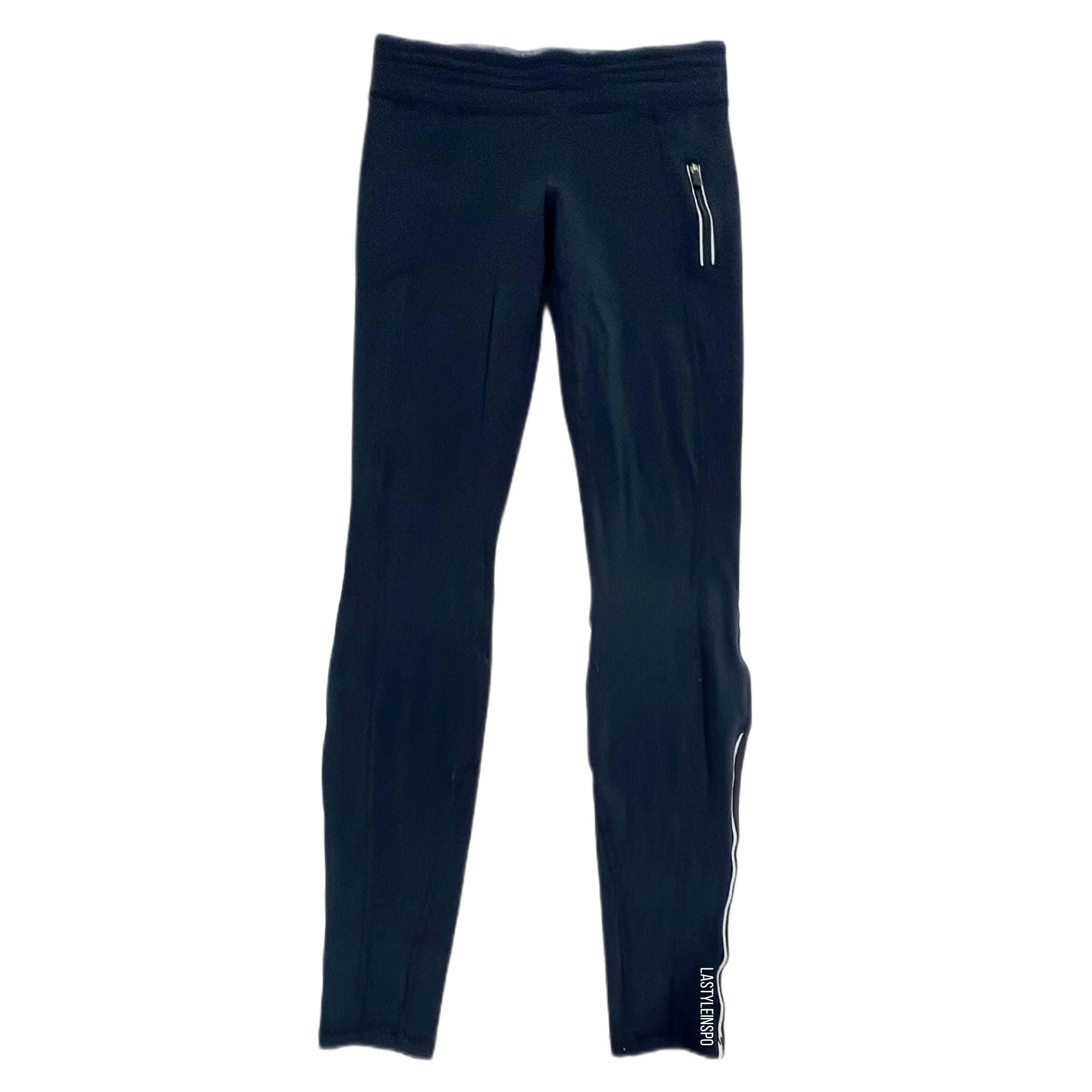 Lululemon Full Leggings Pants Joggers Side Pocket in Black Size 4