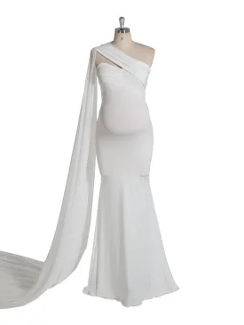 Maternity Fitted Mermaid Dress Baby Shower Gown  Maternity Dresses for Wedding YW240094