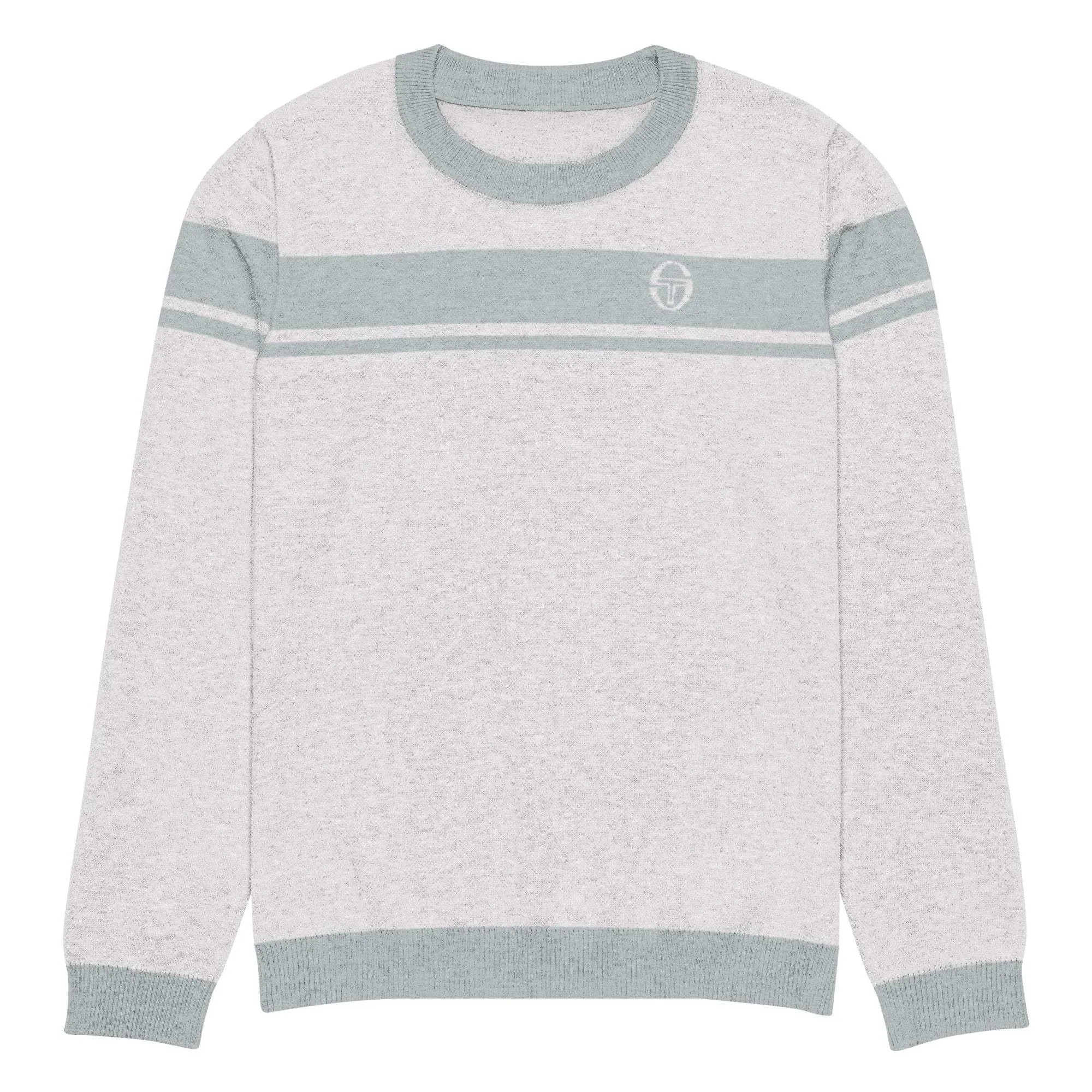 McEnroe Young Line Silver Blue Knitted Sweater