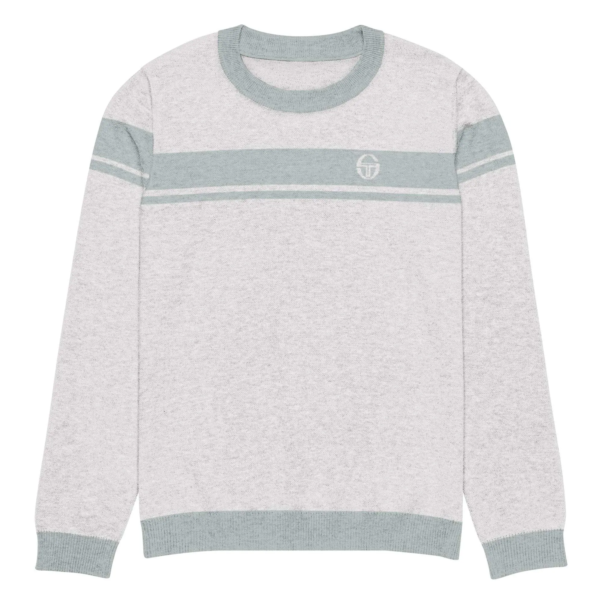 McEnroe Young Line Silver Blue Knitted Sweater