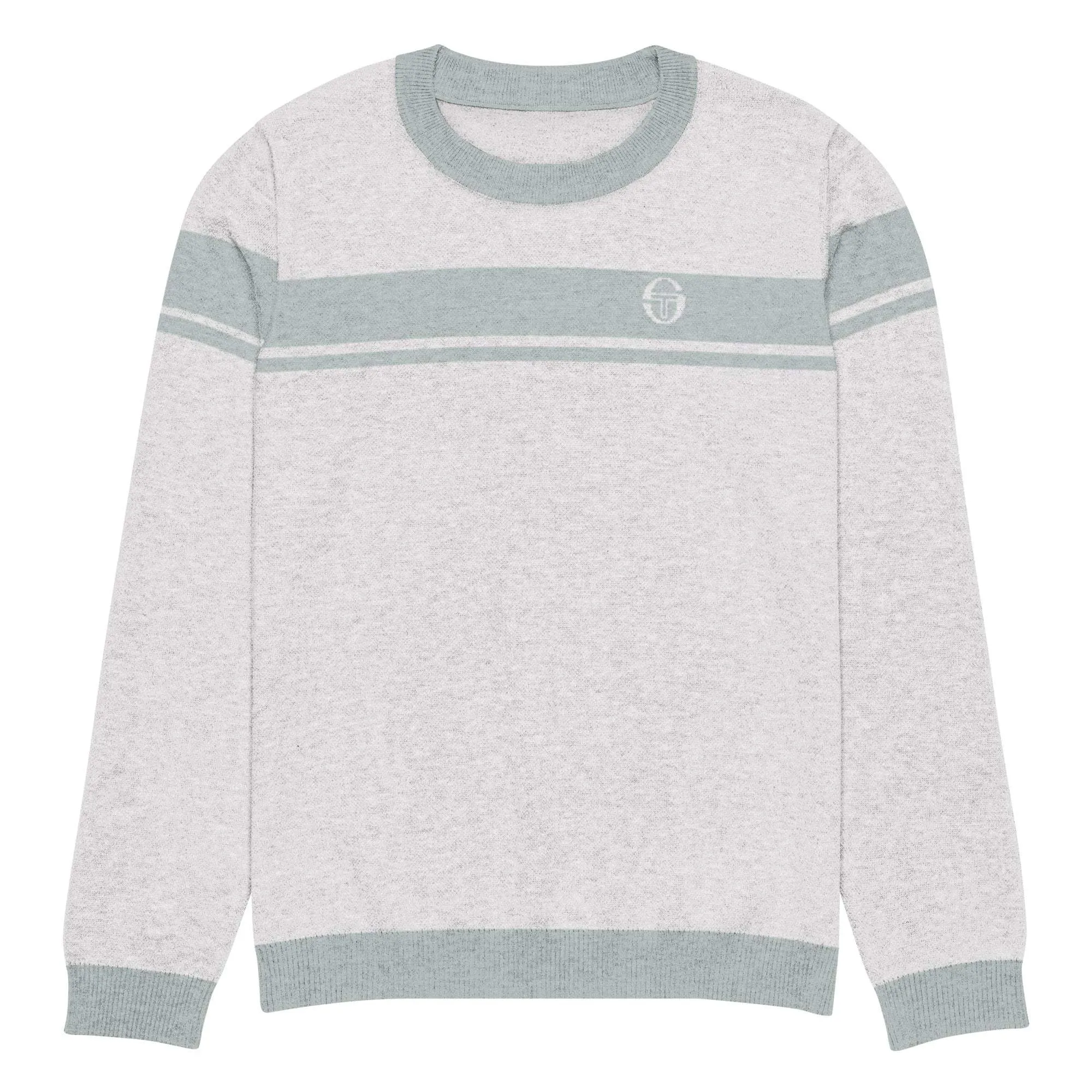 McEnroe Young Line Silver Blue Knitted Sweater