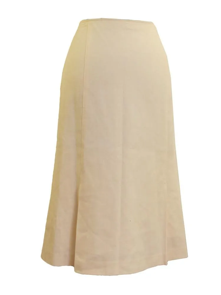 Mossaic Crepe Front Pleat A-line Skirt