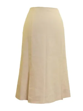 Mossaic Crepe Front Pleat A-line Skirt
