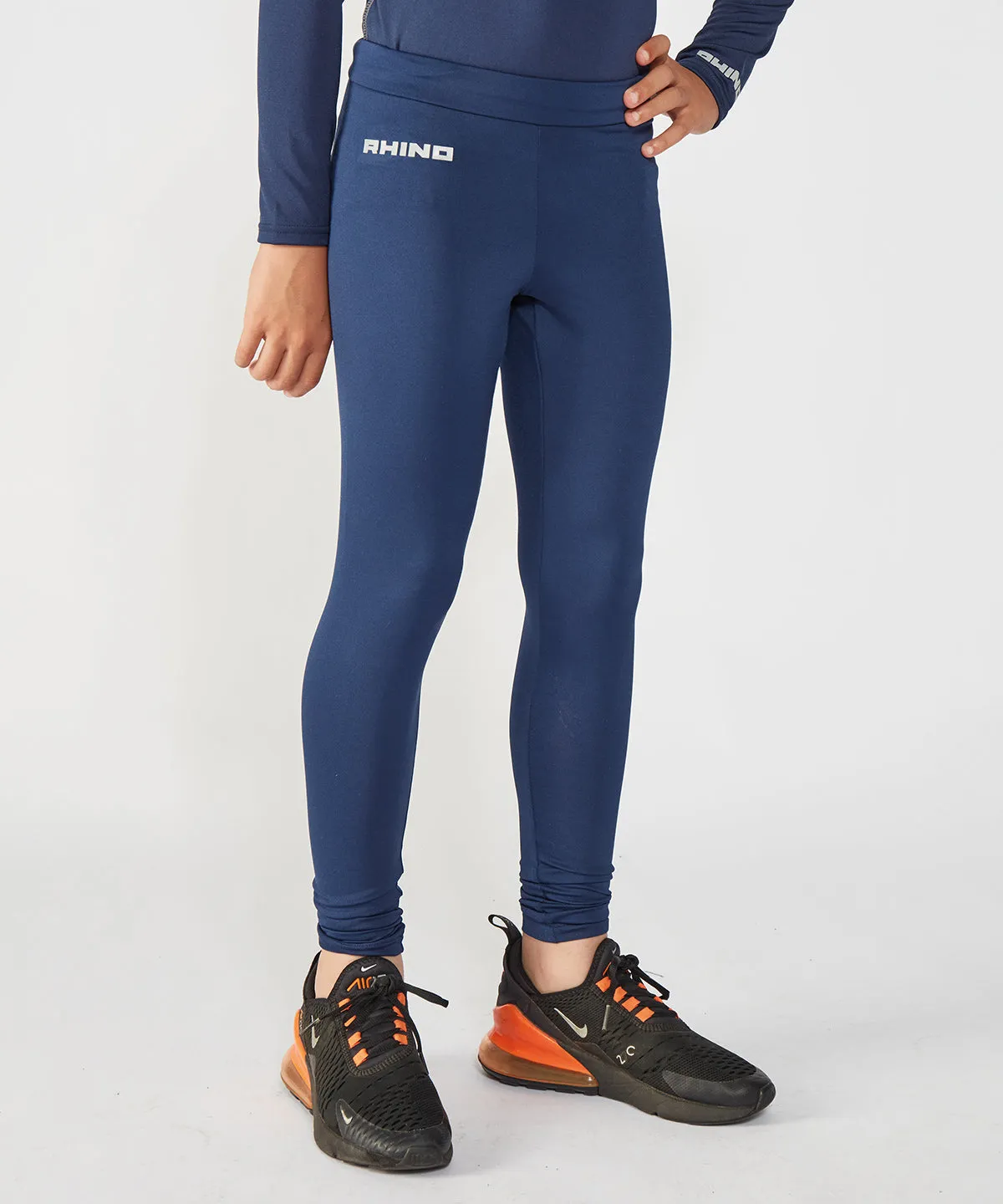 Navy - Rhino baselayer leggings - juniors