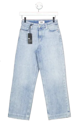 Paige Light Blue Nellie straight leg Jeans UK W24