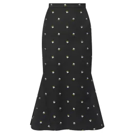 Pencil Fit-Flare Skirt