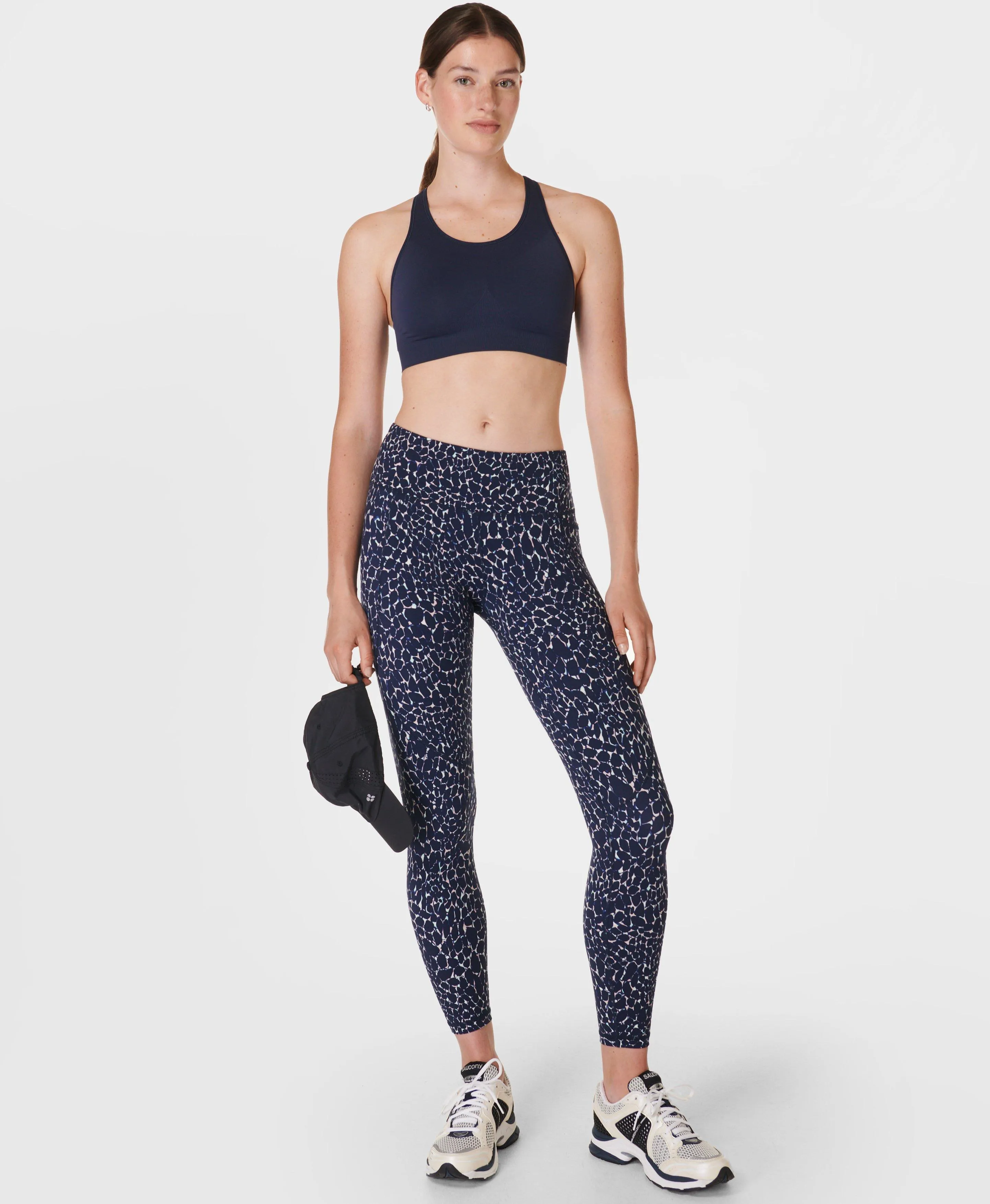 Power 7/8 Workout Leggings Sb5400a 78 Blue-Mineral-Print