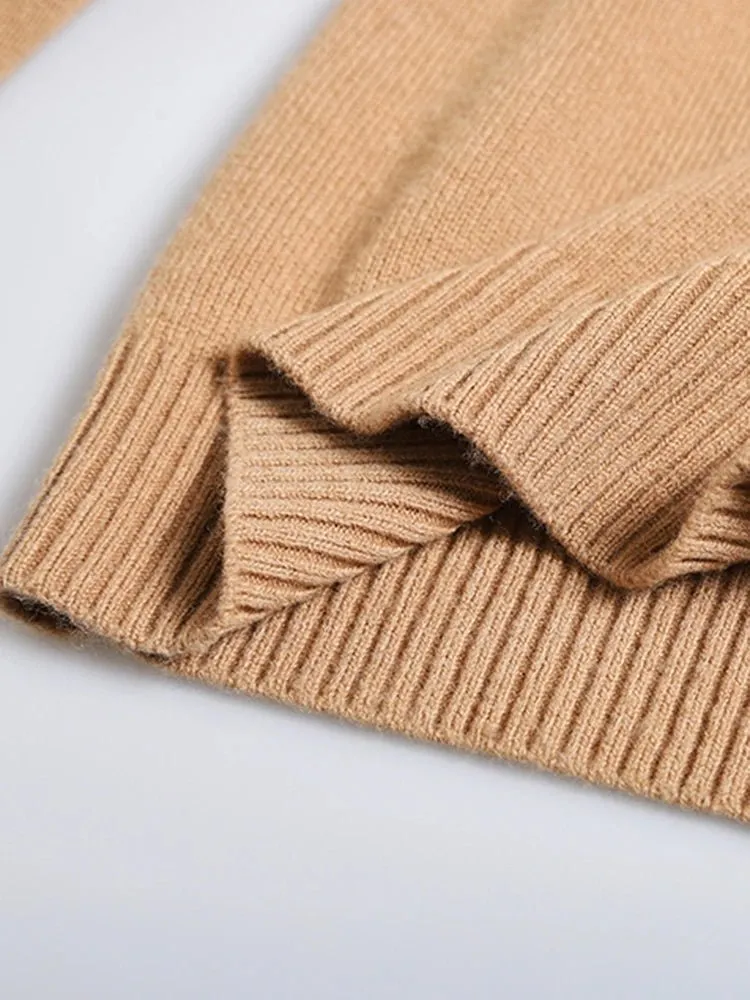Pre Order:  Hallow Out Shoulder Knit Sweater