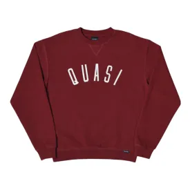 Quasi Poster Crew Sweat [Maroon]