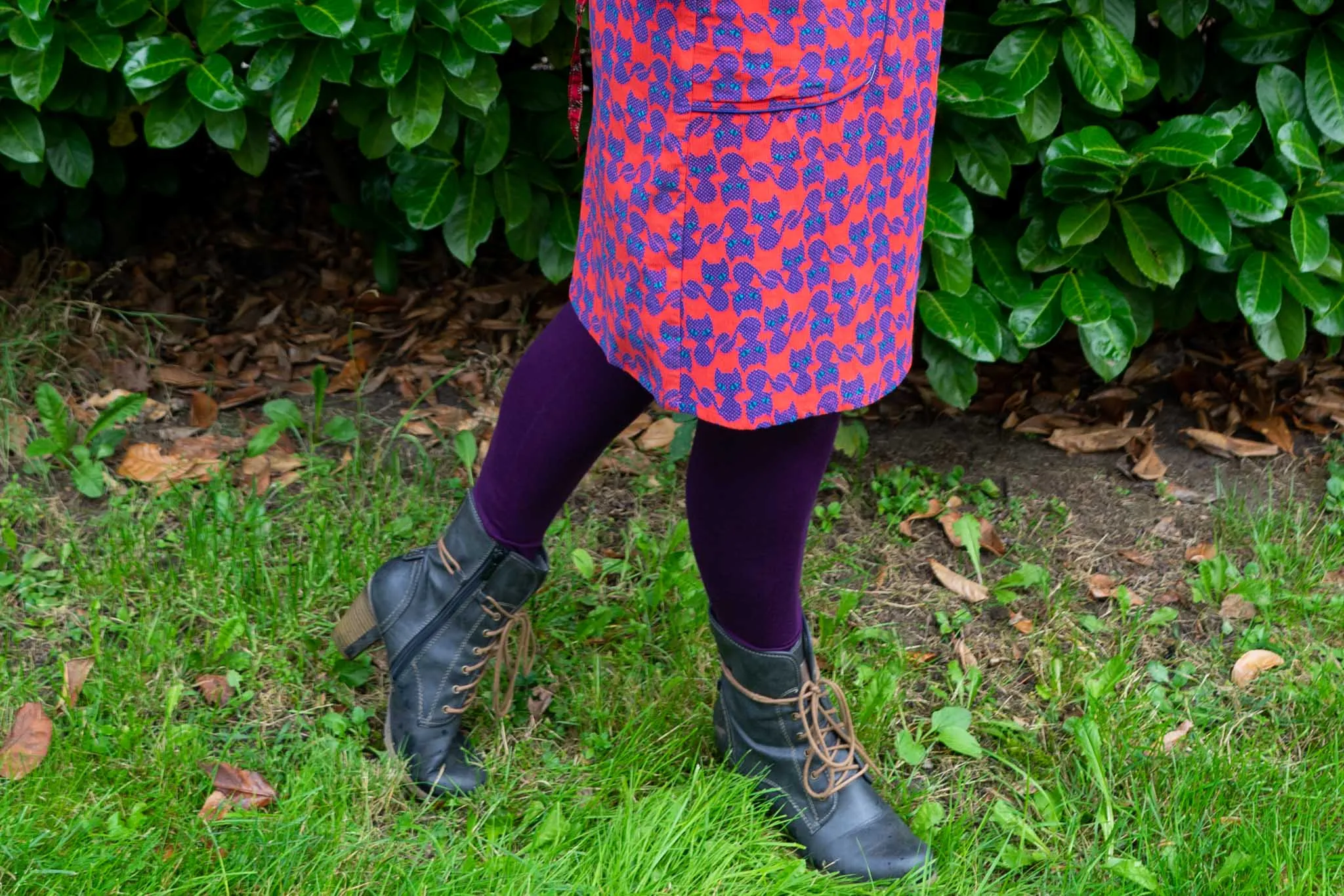Sherry cotton corduroy skirt - retro cat