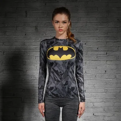 Superman T-shirts Women Long