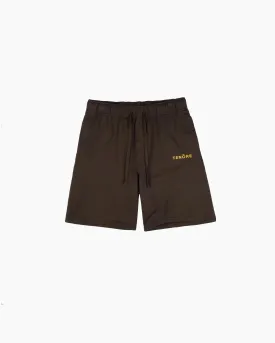 Tenore Logo Fleece Sweatshort - BARK