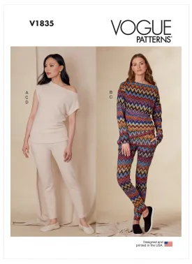 TOPS/TROUSERS/SLIPPERS - V1835