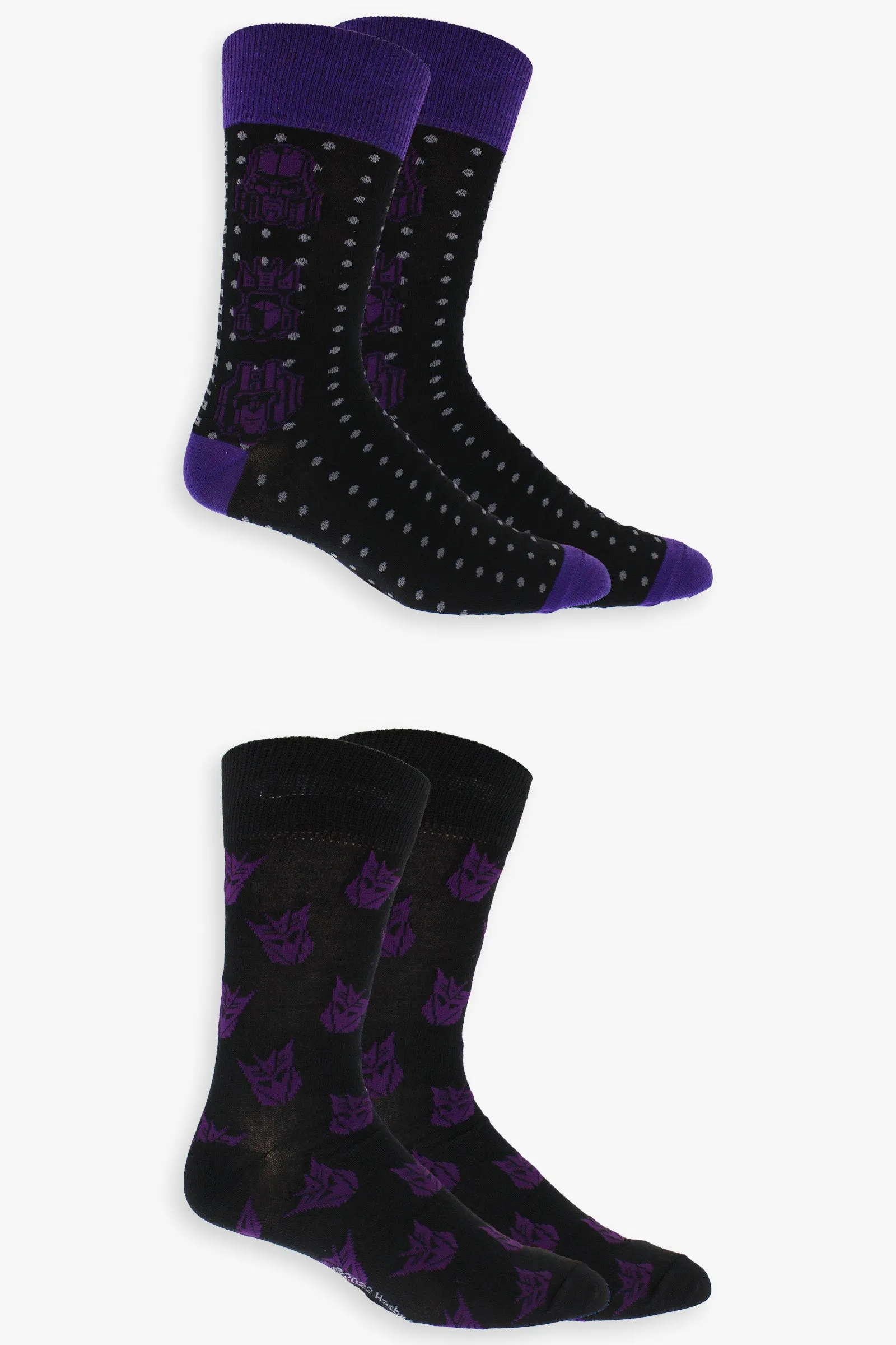 Transformers 2-Pack Mens Dress Crew Socks