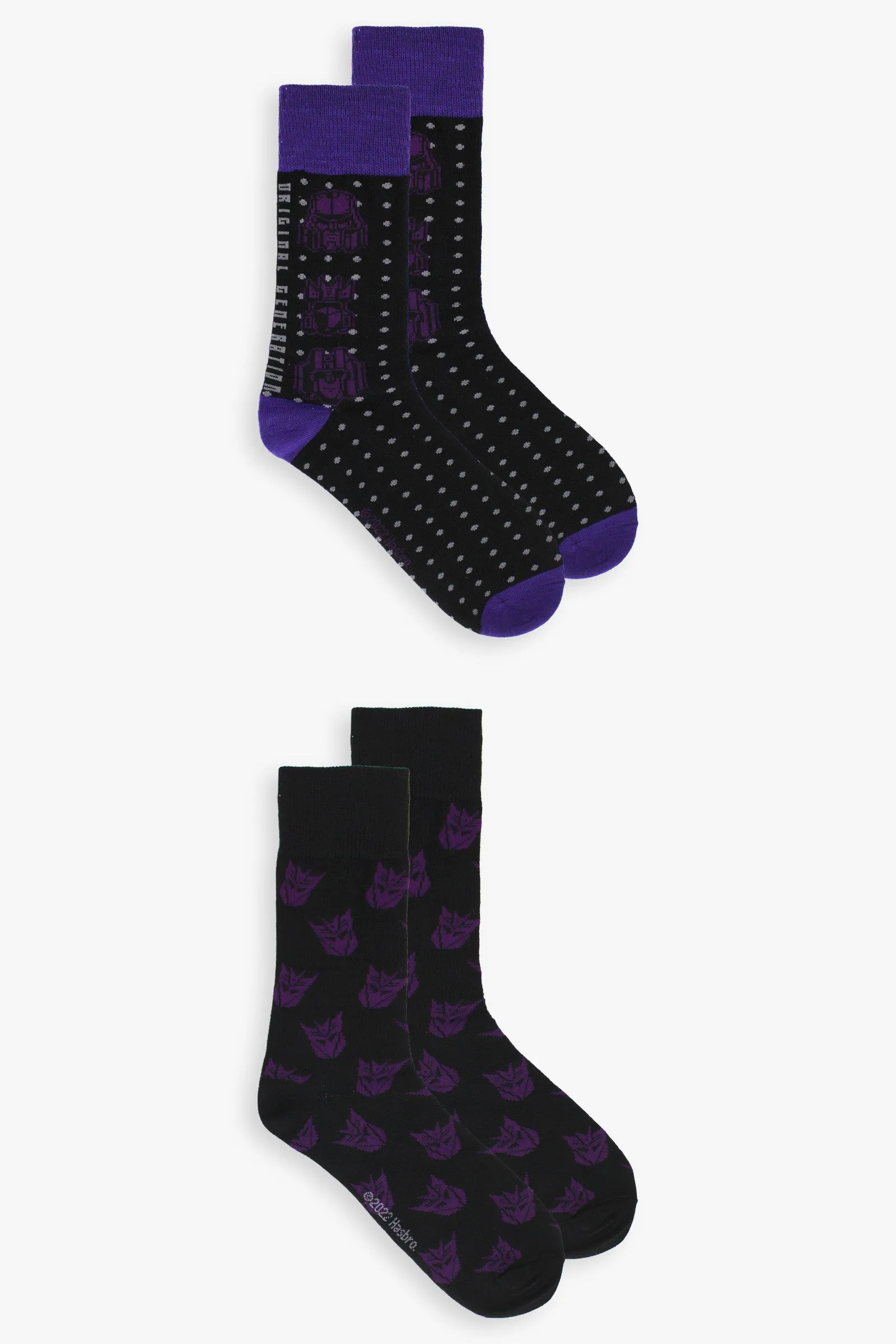 Transformers 2-Pack Mens Dress Crew Socks