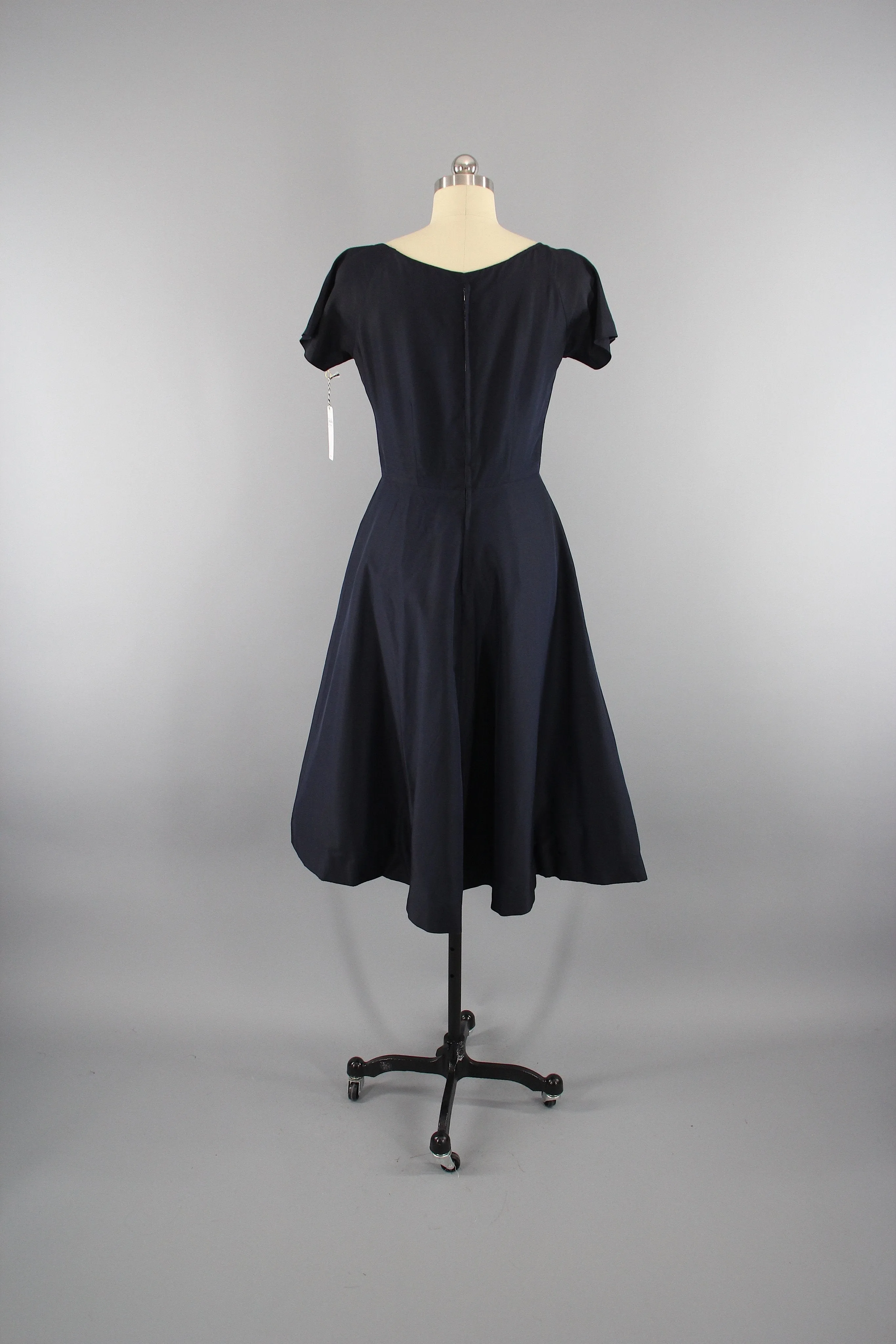 Vintage 1950s New Look Black Cocktail Dress