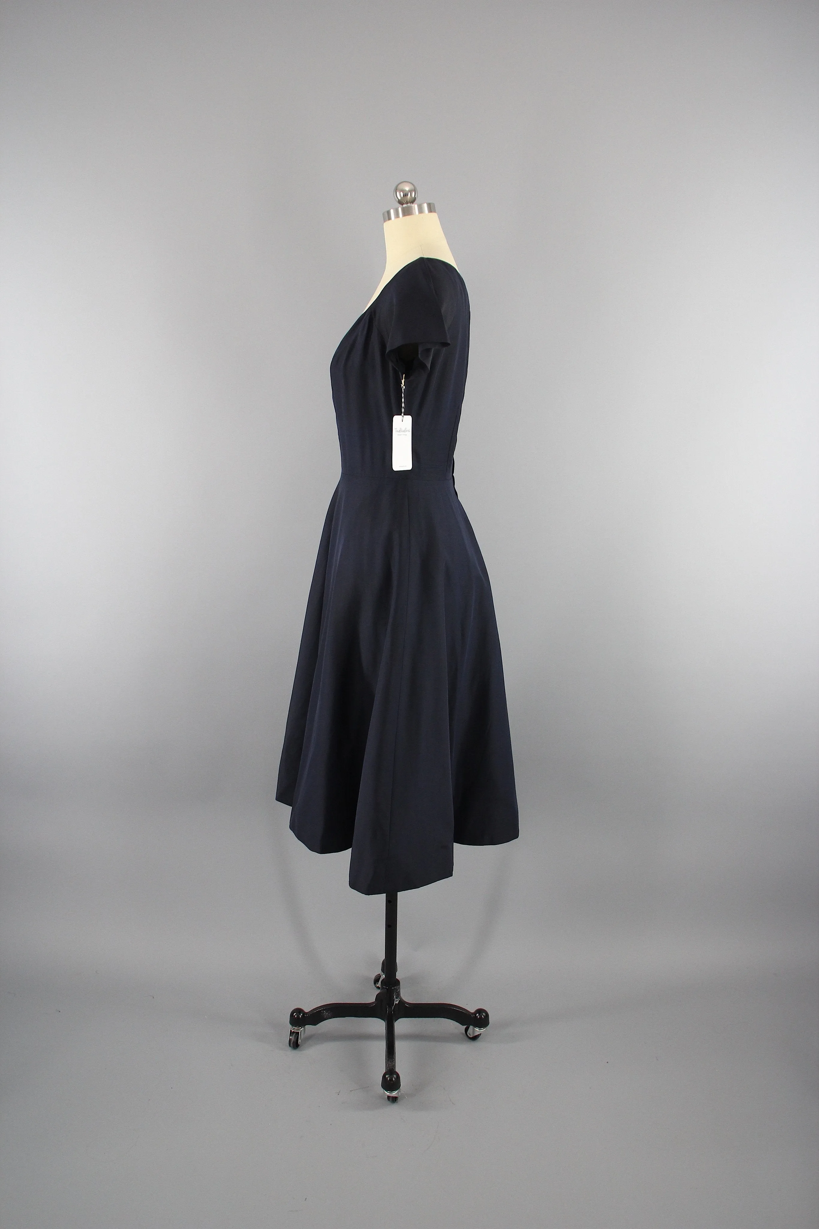 Vintage 1950s New Look Black Cocktail Dress